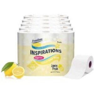 Freedom Lemon Scented 3-Ply Quilted Toilet Tissue - Extra Soft