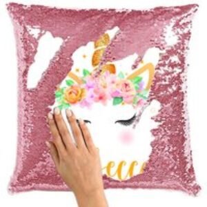 Personalised Magic Sequin Cushion Cover - 100% Polyester