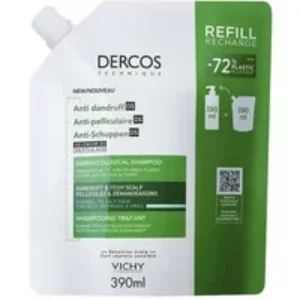 Dercos Anti-dandruff Shampoo Normal to Oily Hair Ecorefill 390ml