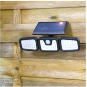 Solar LED Motion Sensor Security Lights - Adjustable Outdoor Wall Mount | Wowcher