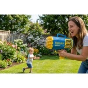 Bazooka Electric Bubble Machine Gun for Kids - Garden Fun Toy | Wowcher