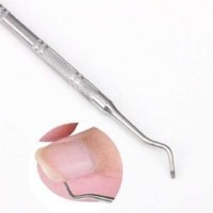 Ergonomic Stainless Steel Double-Ended Toe Nail Corrector & Cleaner Tool - Slimline
