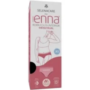 Enna Menstrual Hipster Brief Black Heavy Flow Size XS Day & Night