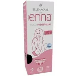 Enna Teens Menstrual Hipster Brief Size 158 Black Moderate Flow