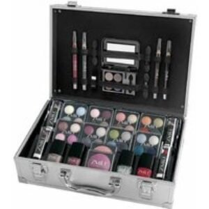 51-Piece Ultimate Makeup Vanity Case - Complete Eyeshadow