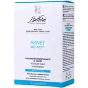 BioNike Aknet Active Peel Micro-Exfoliating Lotion 10 Wipes