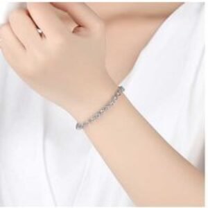 Crystal Tennis Bracelet & Earrings Jewellery Gift Set - Copper