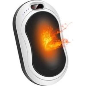 4-in-1 Rechargeable Hand Warmer Power Bank - 10000mAh Portable USB Charger for iPhone & Android