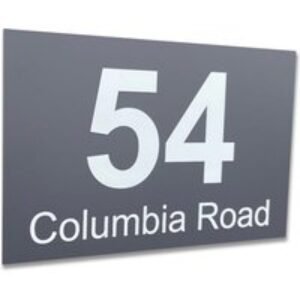 Personalised Floating Matte Grey House Sign | Wowcher