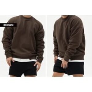 Men's Oversized Patchwork Sweatshirt - Casual Streetwear