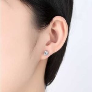 Sterling Silver Necklace & Earring Jewellery Gift Set - Crystal Accents