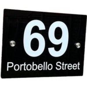 Personalised Acrylic House Number Door Sign - Modern Weatherproof Wall Plaque