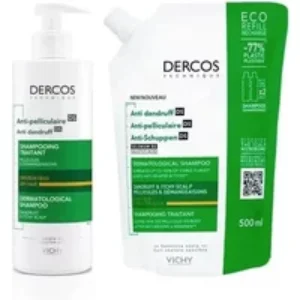 Vichy Dercos Anti-Dandruff Shampoo For Dry Hair 390ml Set of 2 Pieces