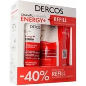 Vichy Dercos Energy+ Stimulating Anti-Hair Loss Shampoo 400ml + Refill 400ml