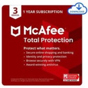 McAfee Total Protection 3 Device 1 Year 2026 | Wowcher
