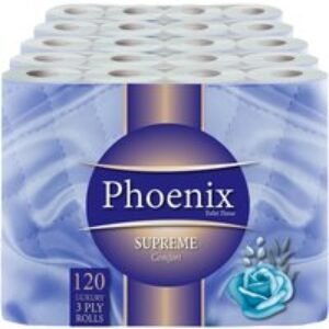 Phoenix Soft Supreme Luxury Quilted Toilet Tissue - 3-Ply Unscented Bulk Pack