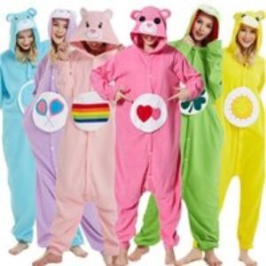 Unisex Blue Cartoon  Snuggle Onesies - 6 colours! | Wowcher