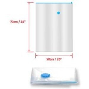 9-Piece Heavy-Duty Vacuum Storage Bag Set - Clear