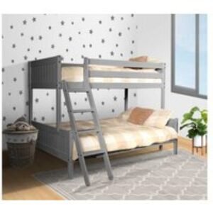 Endora Triple Delight Kids Wooden Bunk Bed with Safety Rails | Wowcher