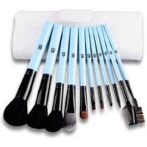11-Piece Essential Makeup Brush Set - Soft Synthetic Fibres