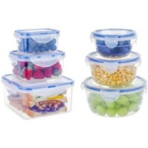 Stackable Airtight Plastic Food Storage Containers - Modular Lunch Box Set | Wowcher