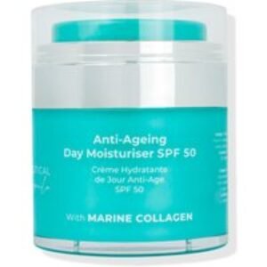 Marine Collagen Anti-Ageing Day Cream SPF 50 - Hydrating Moisturiser for All Skin Types | Wowcher