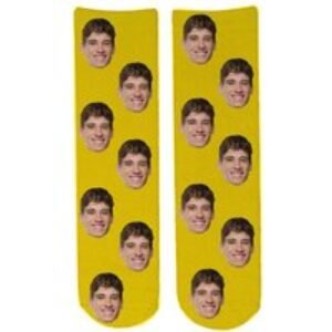 Personalised Photo Face Socks - Custom Moisture-Wicking Crew