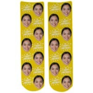 Personalised Birthday Face Socks - Add Your Photo! | Wowcher