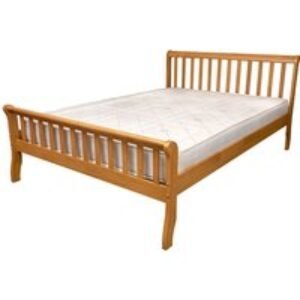 Milan Traditional Solid Wood Oak Bed Frame - Double & King Size | Wowcher