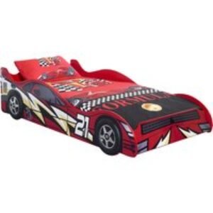 Racing Car Kids Bed - Red or Blue Options | Wowcher