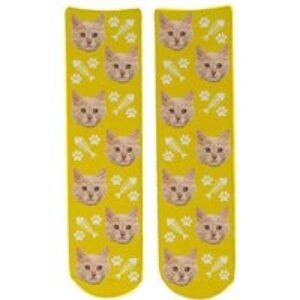Personalised Pet Face Socks - 1 or 2 Pairs | Wowcher
