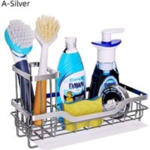 Stainless Steel Kitchen Organising Shelf - 2 Designs | Wowcher