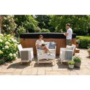 3-Piece Rattan Cushion Set with Water-Resistant Covers - 5 Colour Options | Wowcher