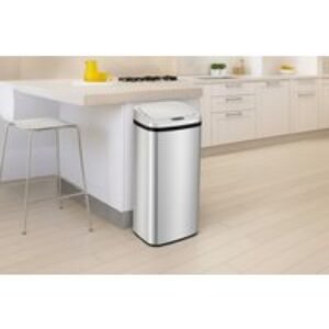 HOMCOM 50L Touchless Motion Sensor Kitchen Bin - Large Capacity