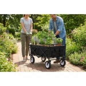 Heavy Duty Foldable Garden Trolley - 70kg Capacity