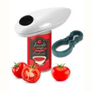 Automatic Electric Tin Can Opener & Bottle Wrench - Easy-Use