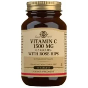 Solgar Vitamin C 1 5g 90 Tablets with Rose Hip