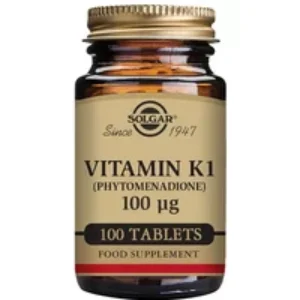 Solgar Vitamin K1 100cmg 100 Tablets