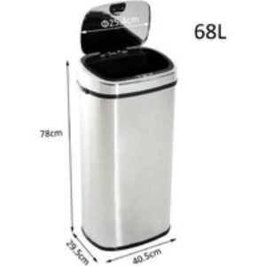 HOMCOM Touch-Free Sensor Kitchen Bin - Large Capacity