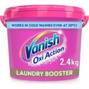 Vanish Oxi Action Laundry Booster Powder - 2 x 2.4kg Stain Remover Set | Wowcher