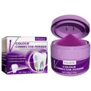 Purple Whitening Tooth Powder for Stain Removal & Brightening | Wowcher