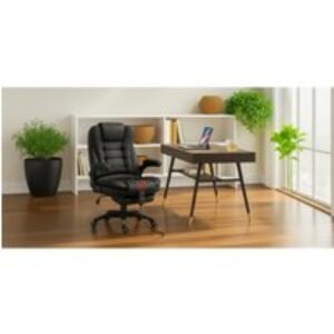 Vinsetto Faux Leather Heated Massage Recliner Chair - Ergonomic Adjustable Lounge Armchair | Wowcher