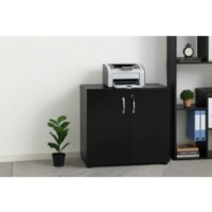 Vinsetto Contemporary 2-Tier Melamine Storage Cabinet - Secure