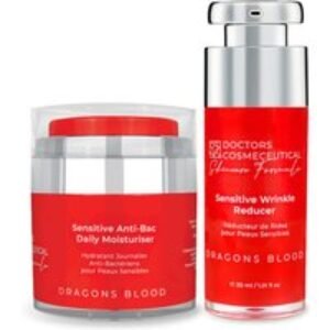 Dragons Blood Anti-Ageing Skincare Duo for Sensitive Skin - Redness Reducer & Daily Moisturiser | Wowcher