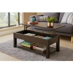 Modern Lift Up Storage Coffee Table - Hidden Compartment