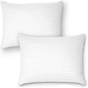 Hotel Quality Hollowfibre Stripe Pillows - Breathable