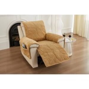 Polyester Armchair Cover with Side Pocket - Fits Most Modern Fabric & Reclining Sofas | Wowcher