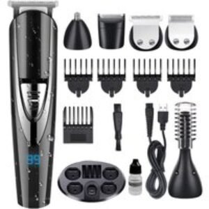 Men's 5-in-1 Electric Beard Trimmer & Waterproof Shaving Kit - Cordless