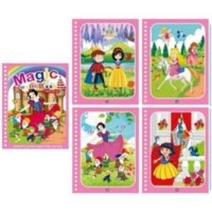 Reusable Magic Water Colouring Books for School Children - 6-Pack Set