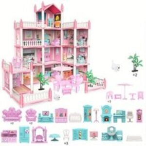 Barbie Dollhouse Playset for Kids - Imaginative Furniture Toy (Ages 3+